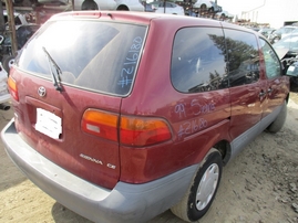 1999 TOYOTA SIENNA CE BURGUNDY 3.0L AT Z16180